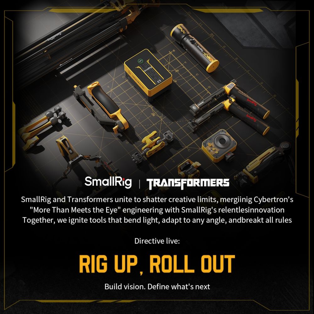 Lampe vidéo LED amovible SmallRig 5513 Vibe P48 pour téléphone portable « Édition BumbleBee »