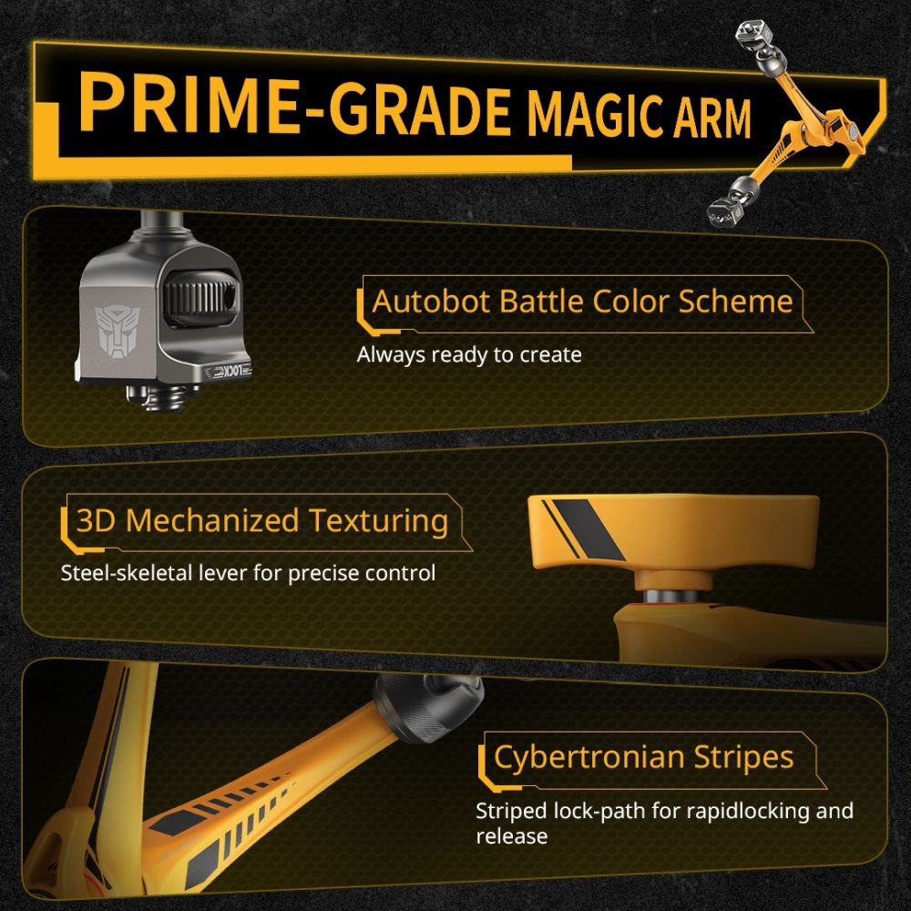 Support de bras Rosette SmallRig 5521 (11") « Édition BumbleBee »