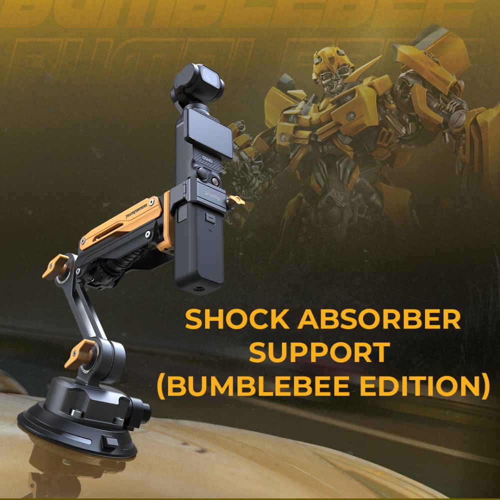 SmallRig 5528 Mini Shock Absorber Arm for DJI Osmo Pocket 3 / GoPro HERO13 / Insta360 X4 "BumbleBee Edition"