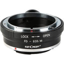 K&F Objectif Adaptateur Canon FD - Canon EF-M (1/4" Trépied-mount)