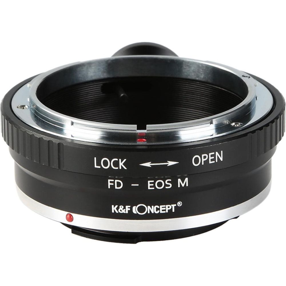 K&F Objectif Adaptateur Canon FD - Canon EF-M (1/4" Trépied-mount)