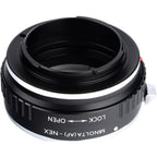 Adaptateur d'objectif K&F pour Sony Alpha A et Minolta AF - Monture Sony E