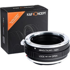 Adaptateur d'objectif K&F pour Sony Alpha A et Minolta AF - Monture Sony E