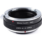 K&F Adaptateur d'objectif pour Sony Alpha A et Minolta AF - Micro 4/3