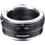 K&F Objectif Adaptateur Contax Yashica - E-Mount avec Trépied-mount