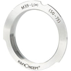 K&F Adaptateur d'objectif M39 (50-75mm) - Leica M