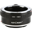 K&F Objectif Adaptateur Olympus OM - Sony E-Mount (Trépied-mount)