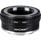 K&F Adaptateur d'objectif M42 - Monture Sony E