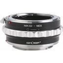 K&F Objectif Adaptateur Nikon F (G-type) - Sony E-Mount