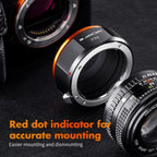 K&F Objectif Adaptateur Pentax K - Sony E-Mount (PRO)