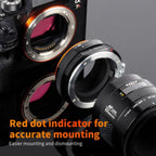 K&F Objectif Adaptateur Sony A en Minolta AF - Sony E-Mount (PRO)