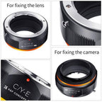 K&F Objectif Adaptateur Contax Yashica - Sony E-Mount (PRO)