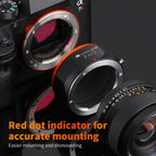 K&F Objectif Adaptateur Contax Yashica - Sony E-Mount (PRO)