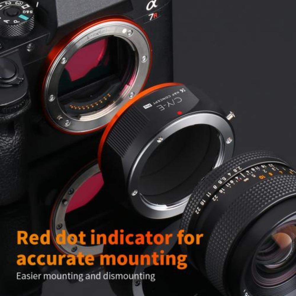K&F Objectif Adaptateur Contax Yashica - Sony E-Mount (PRO)