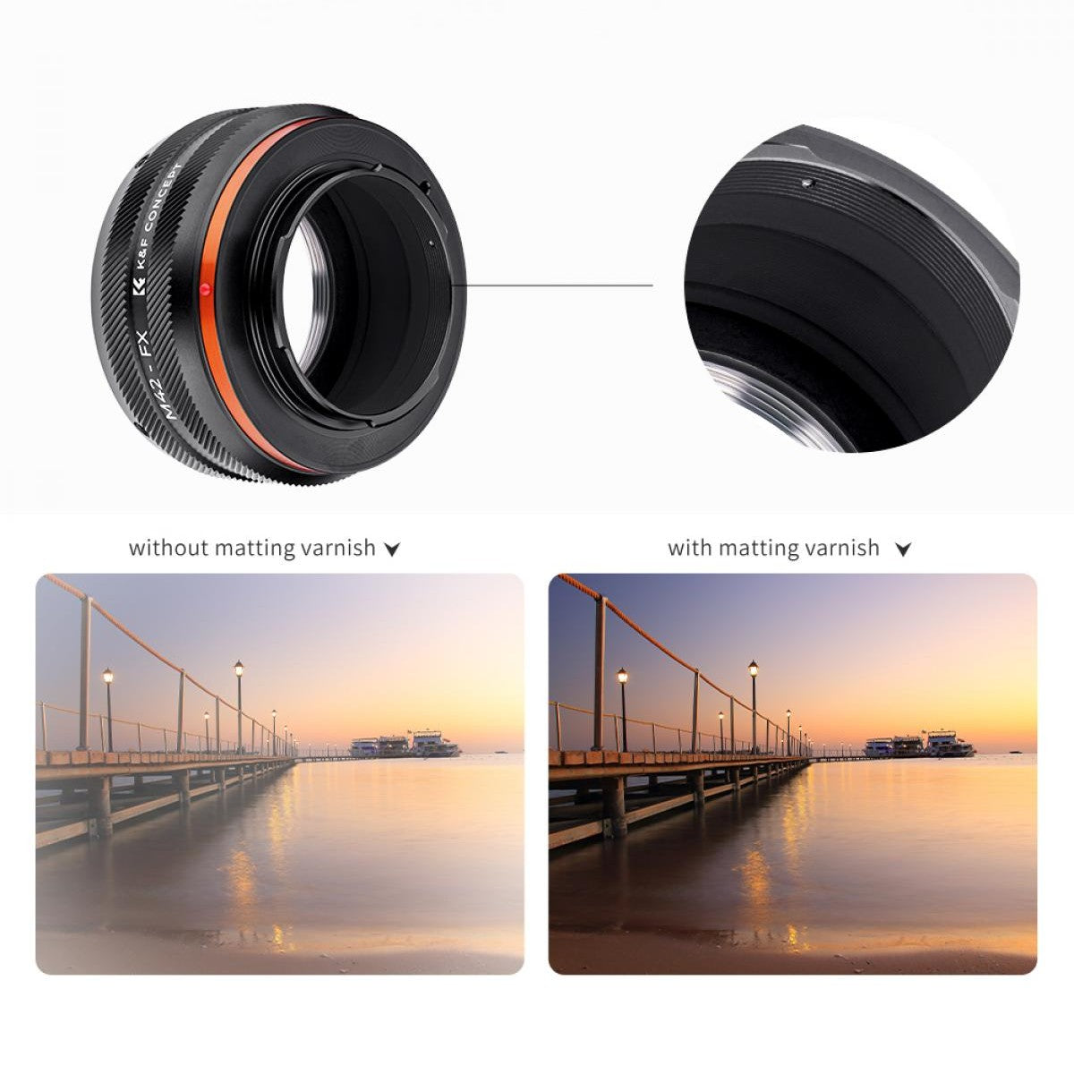 K&F Adaptateur d'objectif M42 - Fujifilm X (IV PRO)