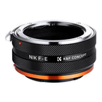 K&F Adaptateur d'objectif Nikon F - Sony E-Mount (IV PRO)