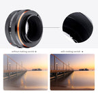 K&F Adaptateur d'objectif Nikon F - Sony E-Mount (IV PRO)