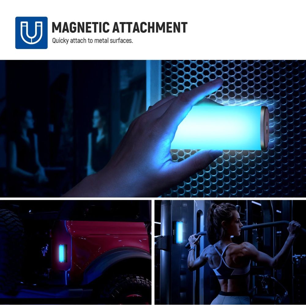Neewer TL98C 6W Tube lumineux RGB magnétique 108cm