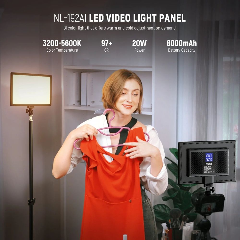Panneau lumineux LED bicolore Neewer NL-192AI 20 W