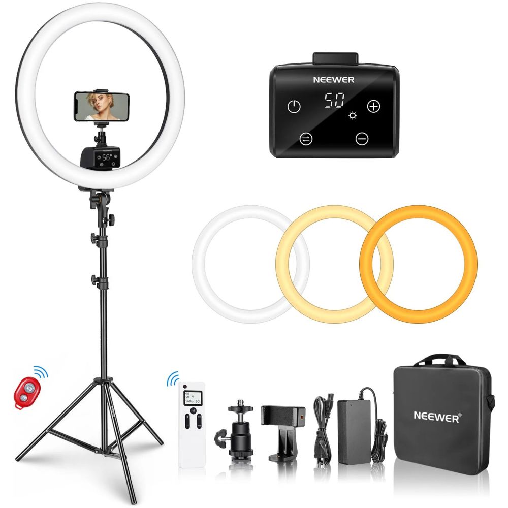 Kit d'éclairage annulaire Neewer SRP18-2.4G 55 W