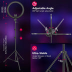 Kit d'éclairage annulaire Neewer SRP18-2.4G 55 W