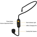 Enceinte de présentation 7Ryms avec casque sans fil - noir