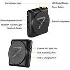 Enceinte de présentation 7Ryms avec casque sans fil - noir