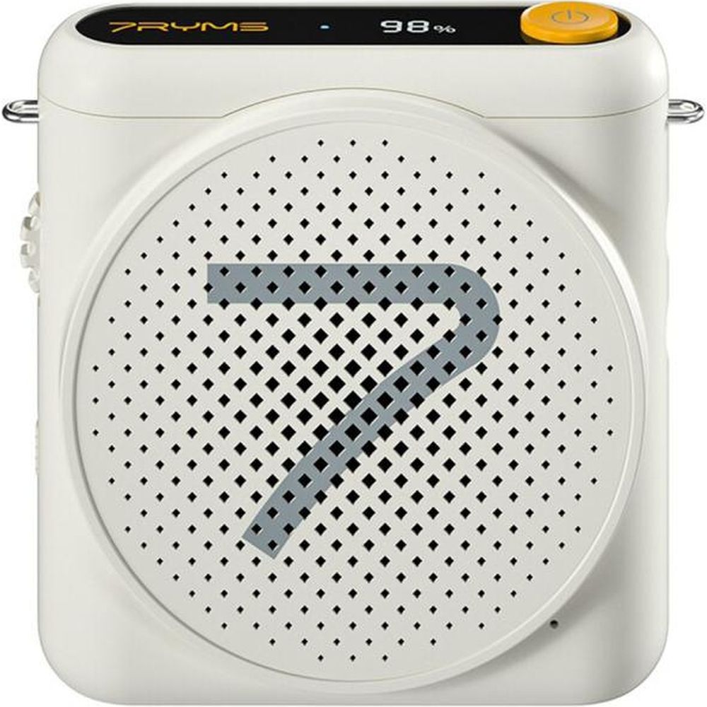 Enceinte de présentation 7Ryms avec casque sans fil - Blanche