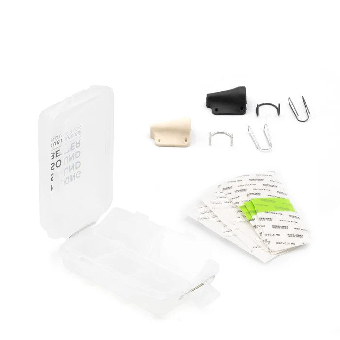 Bubblebee The Mic Hiding Kit pour Sennheiser ME 2-II, Noir & Blanc