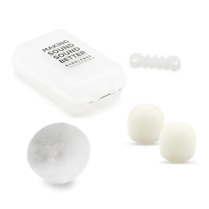 Bubblebee The Outdoor Mic Kit Pour Sennheiser ME 2-II, blanc
