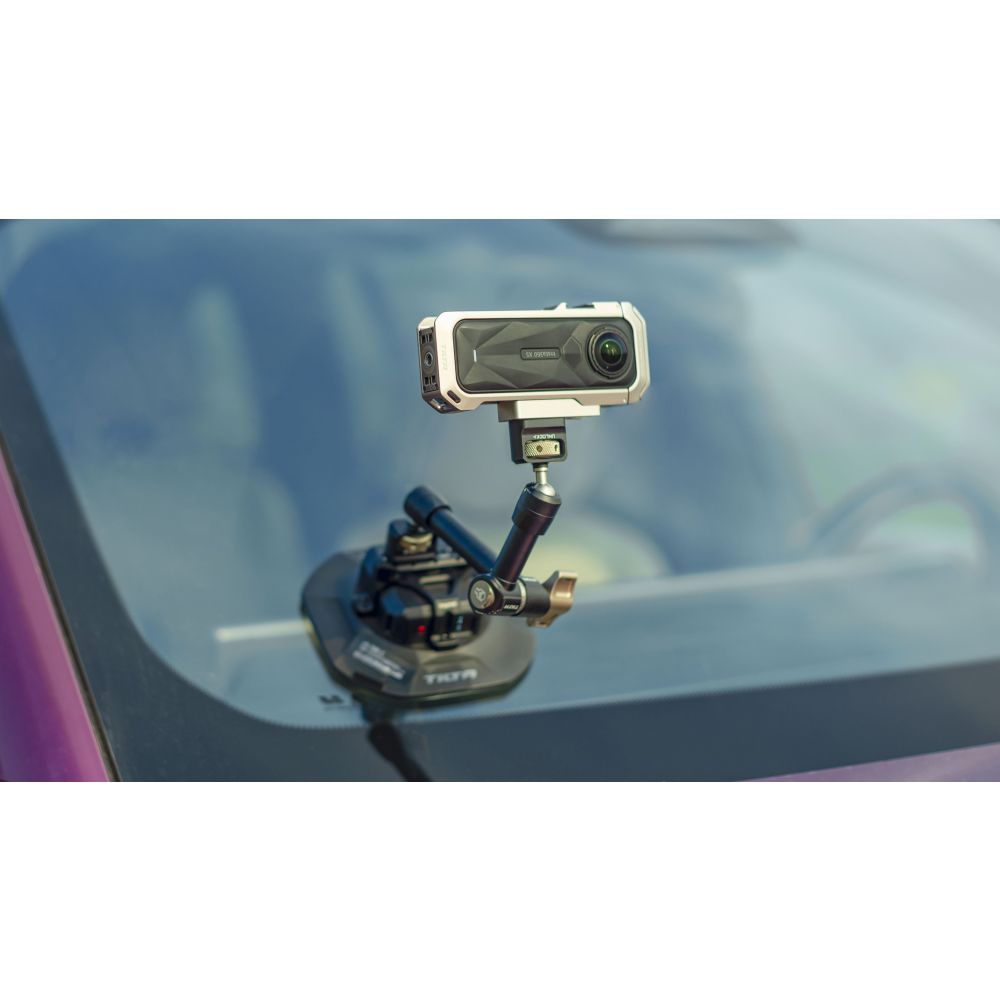 Plaque de Montage Horizontale Tilta pour Cage de Caméra Insta360 X5 - Gris Titane