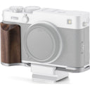 Tilta Mounting Baseplate with Wooden Grip for Fujifilm X-E5 - Silver