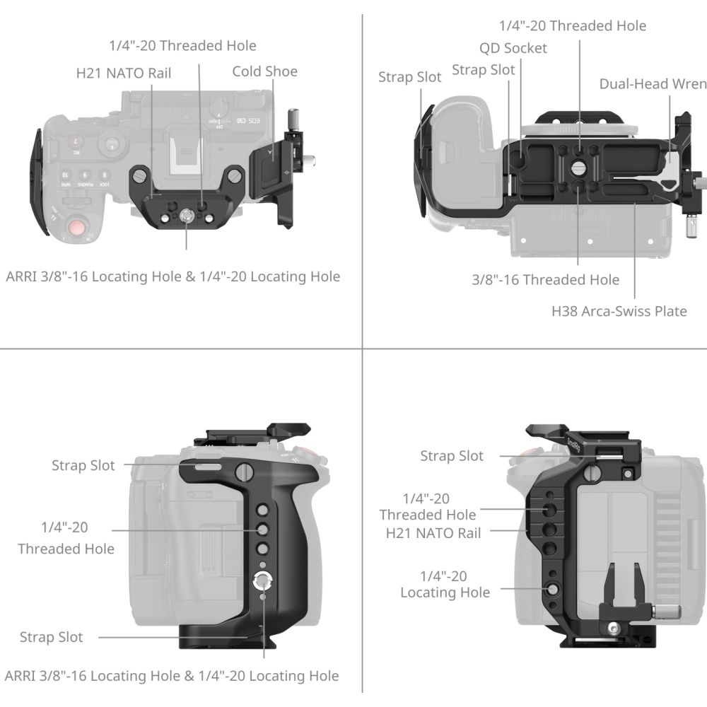 Cage SmallRig 5656 pour Canon EOS C50