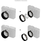 Pare-soleil SmallRig 5709 pour Fujifilm X demi-corps, argent anthracite