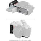 Plaque de Montage en L SmallRig 5706 avec Poignée en Silicone pour Nikon Z F, Argent