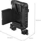 Kit de Plaque de Montage de Batterie SmallRig 5226 V-Mount pour Tiges LWS de 15mm