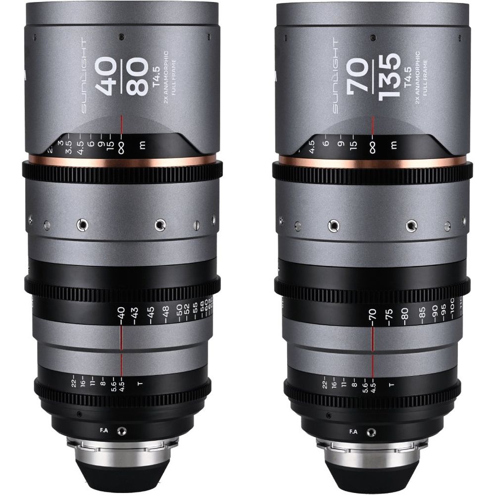 Pack zoom anamorphique Laowa Sunlight FF 2x 40-80/70-135mm Ambre