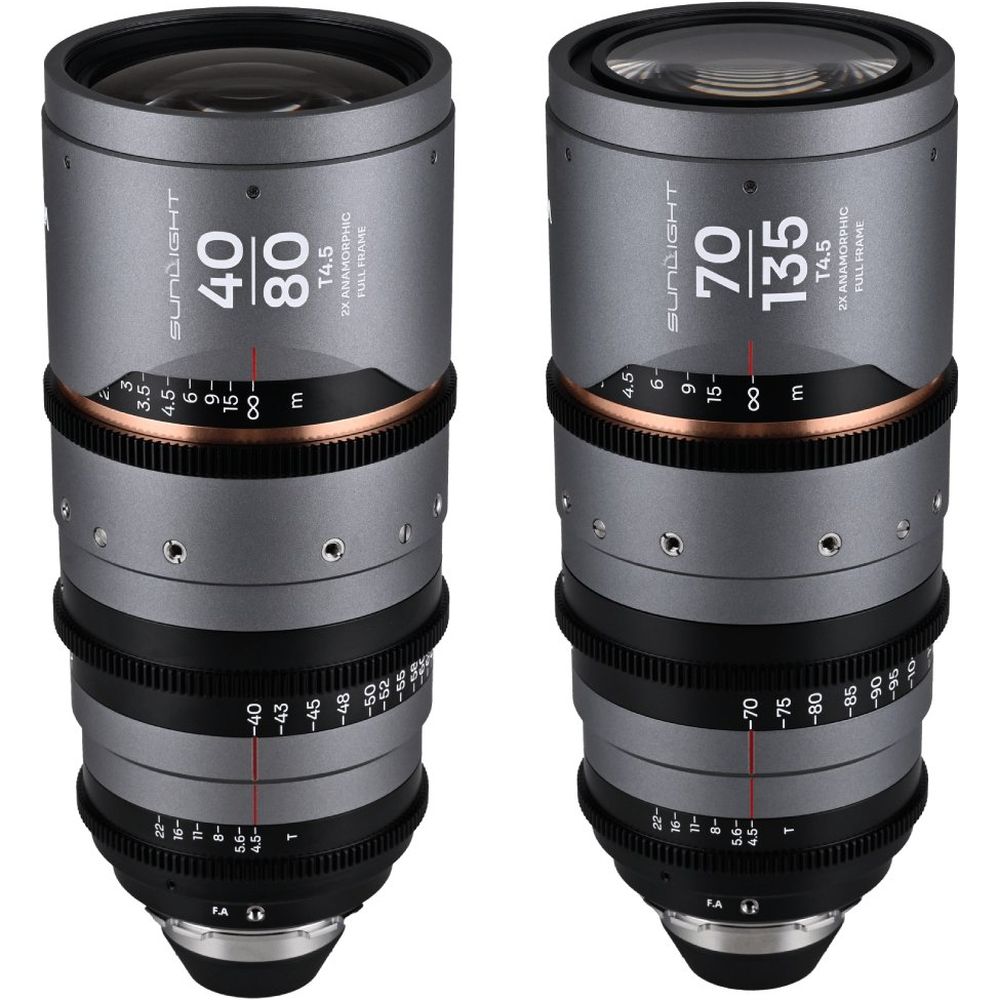 Pack zoom anamorphique Laowa Sunlight FF 2x 40-80/70-135mm Ambre