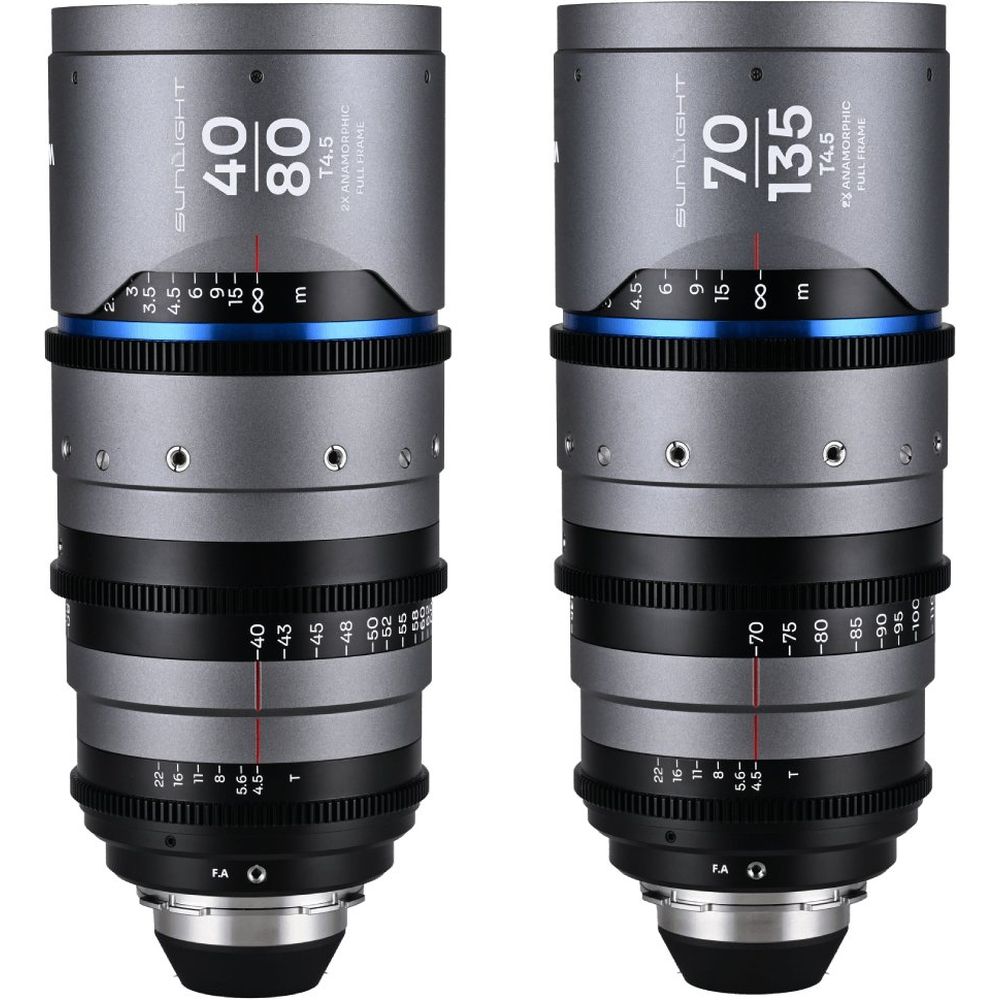 Pack zoom anamorphique Laowa Sunlight FF 2x 40-80/70-135mm bleu