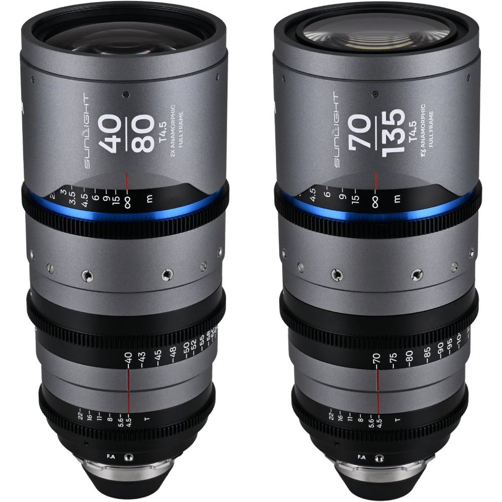 Pack zoom anamorphique Laowa Sunlight FF 2x 40-80/70-135mm bleu