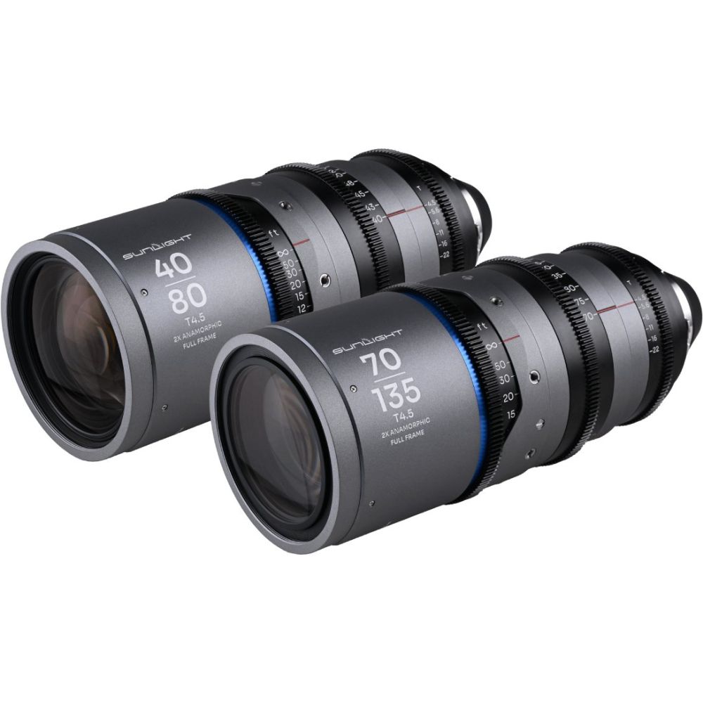 Pack zoom anamorphique Laowa Sunlight FF 2x 40-80/70-135mm bleu