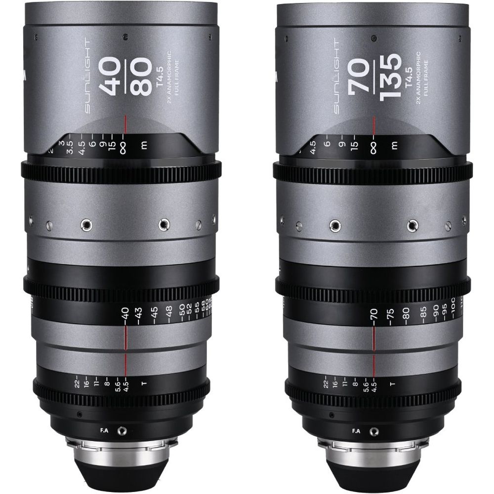 Pack zoom anamorphique Laowa Sunlight FF 2x 40-80/70-135mm transparent
