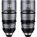 Pack zoom anamorphique Laowa Sunlight FF 2x 40-80/70-135mm Argent