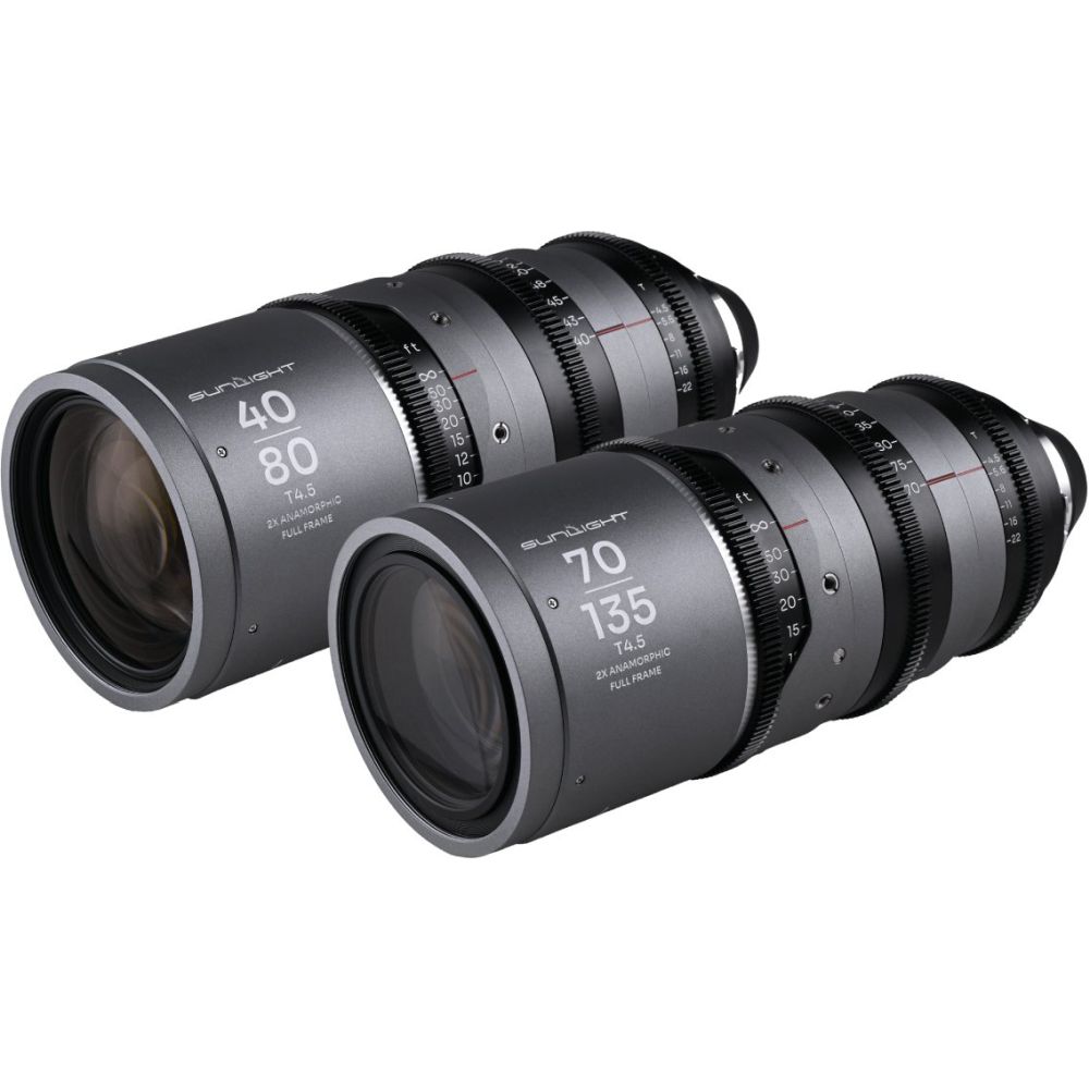 Pack zoom anamorphique Laowa Sunlight FF 2x 40-80/70-135mm Argent