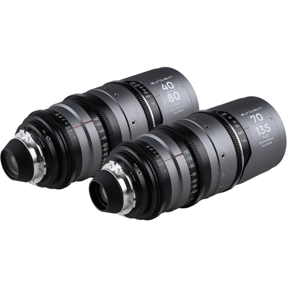 Pack zoom anamorphique Laowa Sunlight FF 2x 40-80/70-135mm Argent