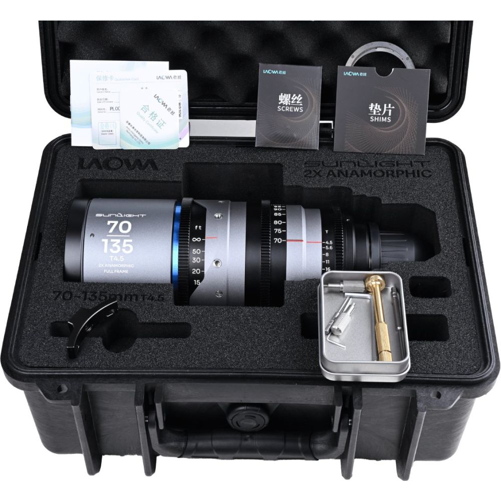 Laowa Sunlight FF Zoom anamorphique 2x 70-135mm T4.5 Bleu
