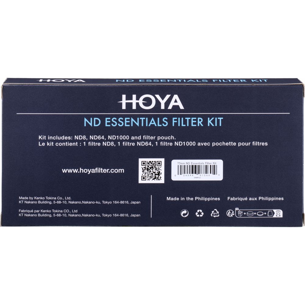 Kit de filtres Hoya 72mm ND Essentials 8/64/1000