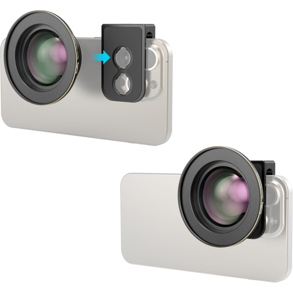 Objectif macro SmallRig 4588 75mm pour téléphone portable (monture en T)