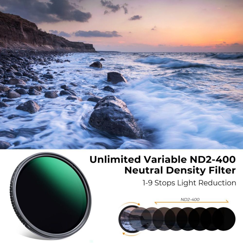 K&F Concept Variable ND filter ND2-400 - 77mm