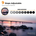 Filtre ND variable K&F Concept ND8-2000 super fin - 82mm